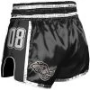 8 WAPENS Muay Thai Shorts Super Mesh Team 08 Zwart -Boksen Winkel 8 weapons 8 wapens muay thai shorts super mesh tea