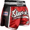 8 Weapons Muay Thai Short Super Mesh Rood Zwart -Boksen Winkel 8 weapons 8 weapons muay thai short super mesh roo