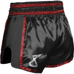 8 Weapons Muay Thai Short Super Mesh Zwart Rood -Boksen Winkel 8 weapons 8 weapons muay thai short super mesh zwa 5