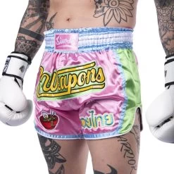 8 Weapons Muay Thai Short Yummie Pink 10 8 Weapons Muay Thai Short Yummie Pink -Boksen Winkel 8 weapons 8 weapons muay thai short yummie pink 2