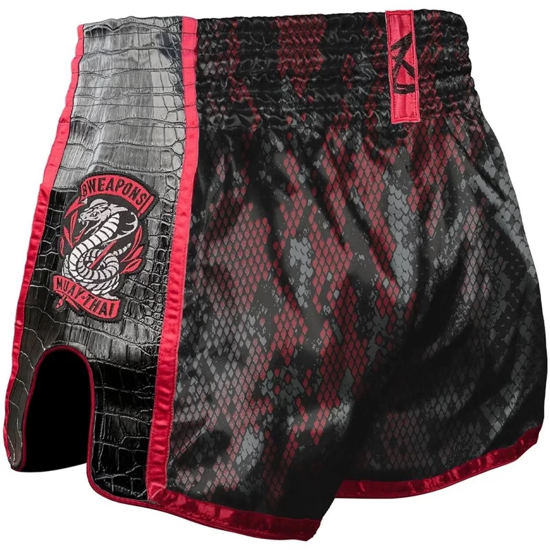 8 WEAPONS Muay Thai Shorts Snake Rood 7 8 WEAPONS Muay Thai Shorts Snake Rood - Afbeelding 5
