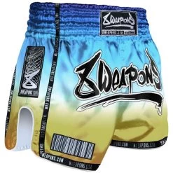 8 WEAPONS Muay Thai Shorts Vivo Sunrise Blauw -Boksen Winkel 8 weapons 8 weapons muay thai shorts vivo sunrise 2