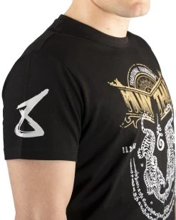 8 Weapons T Shirt Sak Yant Tigers Zwart Geel 14 8 Weapons T Shirt Sak Yant Tigers Zwart Geel -Boksen Winkel 8 weapons 8 weapons t shirt sak yant tigers zwart 5