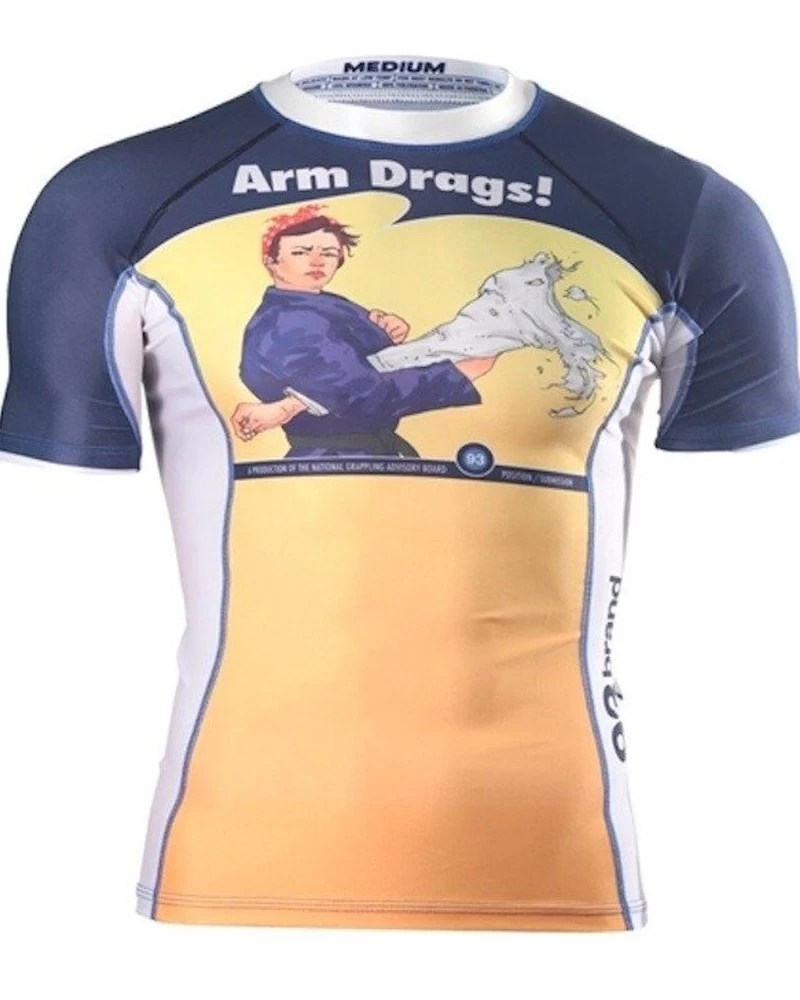 93 Brand Mens Rash Guard Rosie The Riveter BJJ Fightwear 3 93 Brand Mens Rash Guard Rosie The Riveter BJJ Fightwear