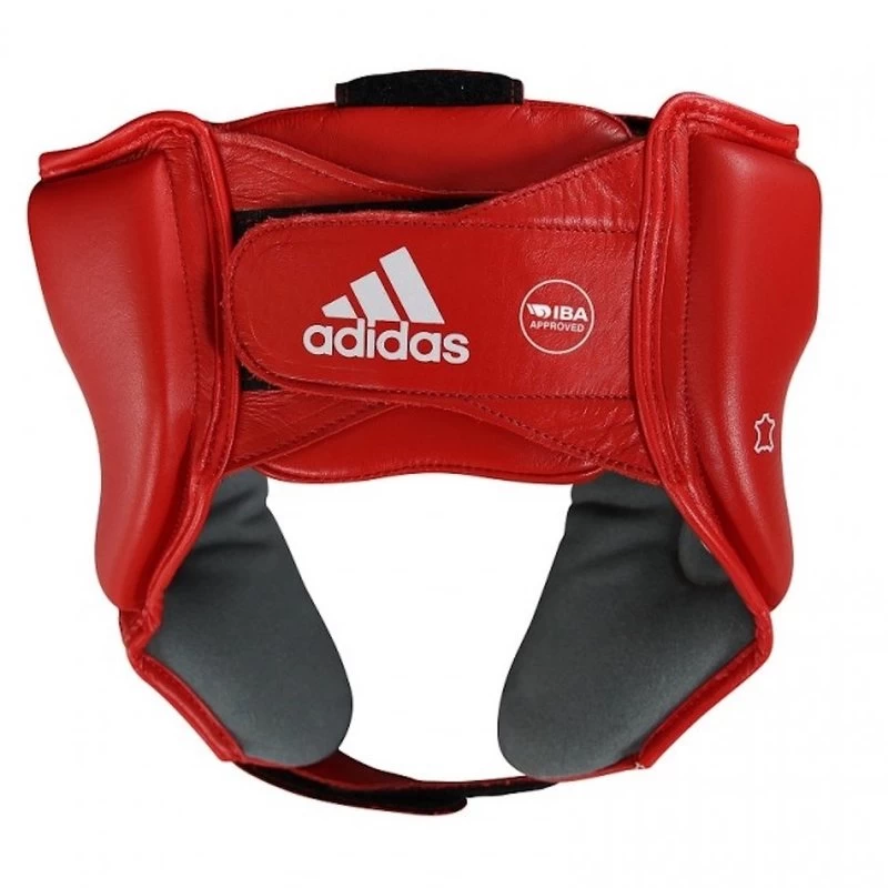 Adidas AIBA Professionele Hoofdbeschermer Boksen Rood 4 Adidas AIBA Professionele Hoofdbeschermer Boksen Rood - Afbeelding 2