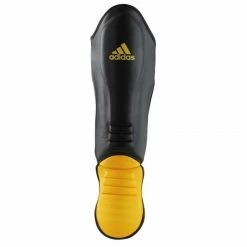 Adidas Hybrid Kickboks Scheenbeschermers Zwart Geel -Boksen Winkel adidas adidas hybrid kickboks scheenbeschermers zw 2