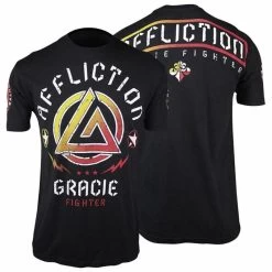 Affliction Gracie Fighter T-shirt Zwart UFC MMA-kleding 9 Affliction Gracie Fighter T-shirt Zwart UFC MMA-kleding -Boksen Winkel affliction clothing affliction gracie fighter t sh 3