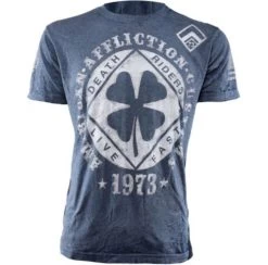 Affliction Lucky Shot Ronde Hals T Shirt Blauw 7 Affliction Lucky Shot Ronde Hals T Shirt Blauw -Boksen Winkel affliction clothing affliction lucky shot ronde ha 2