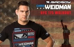 Bad Boy Chris Weidman UFC 175 Walkout T-shirt Zwart -Boksen Winkel bad boy bad boy chris weidman ufc 175 walkout t sh 2