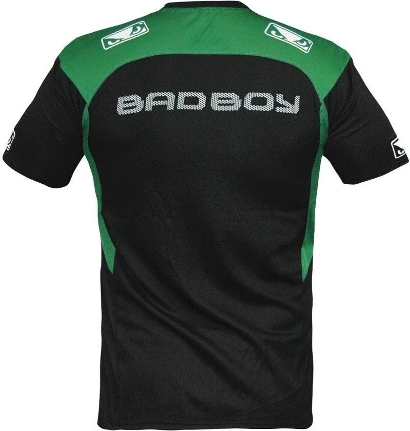 Bad Boy Performance Dry Fit Walk In T-shirt Zwart Groen 5 Bad Boy Performance Dry Fit Walk In T-shirt Zwart Groen - Afbeelding 3