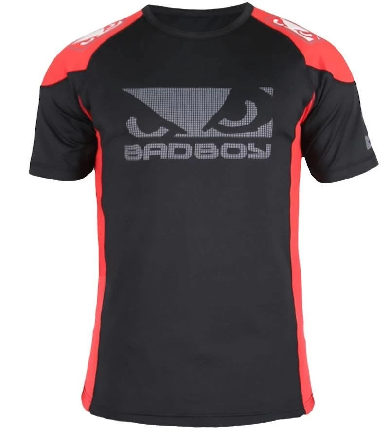 Bad Boy Performance Walkout 2.0 T Shirt Zwart Rood 4 Bad Boy Performance Walkout 2.0 T Shirt Zwart Rood - Afbeelding 2