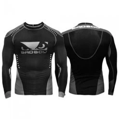 Bad Boy Sphere Compressie Top Rash Guard L/S Zwart Grijs -Boksen Winkel bad boy bad boy sphere compressie top rash guard l 2
