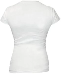 Bad Girl T-shirt Met V-hals Wit Blauw