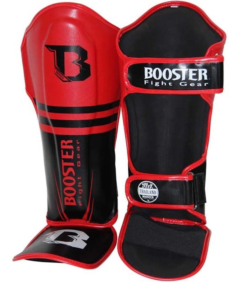Booster Kickboks Scheenbeschermers Pro Siam 1 Zwart Rood 3 Booster Kickboks Scheenbeschermers Pro Siam 1 Zwart Rood