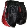 Booster Muay Thai Short Ad Vintage Shield Zwart Rood -Boksen Winkel booster booster muay thai short ad vintage shieldz
