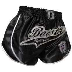 Booster Muay Thai Short Retro Slugger 3 Zwart -Boksen Winkel booster booster muay thai short retro slugger 3 zw 2