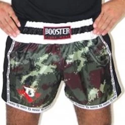 Booster Muay Thai Short TBT Pro 4.22 Camo Groen Kickboks Broekje