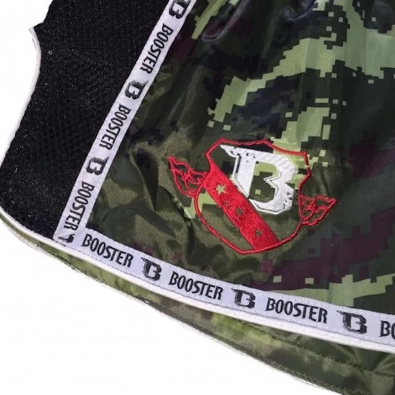 Booster Muay Thai Short TBT Pro 4.22 Camo Groen Kickboks Broekje 6 Booster Muay Thai Short TBT Pro 4.22 Camo Groen Kickboks Broekje - Afbeelding 4