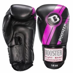 Booster Pro Range Bokshandschoenen BGL 1 V3 Black Pink Foil -Boksen Winkel booster booster pro range bokshandschoenen bgl 1 v 11