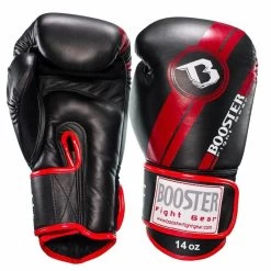 Booster Pro Range Bokshandschoenen BGL 1 V3 Black Red Foil -Boksen Winkel booster booster pro range bokshandschoenen bgl 1 v 7