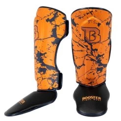Booster SG Kickboks Scheenbeschermers Jeugd Marmer Oranje 7 Booster SG Kickboks Scheenbeschermers Jeugd Marmer Oranje -Boksen Winkel booster booster sg kickboks scheenbeschermers jeug 2
