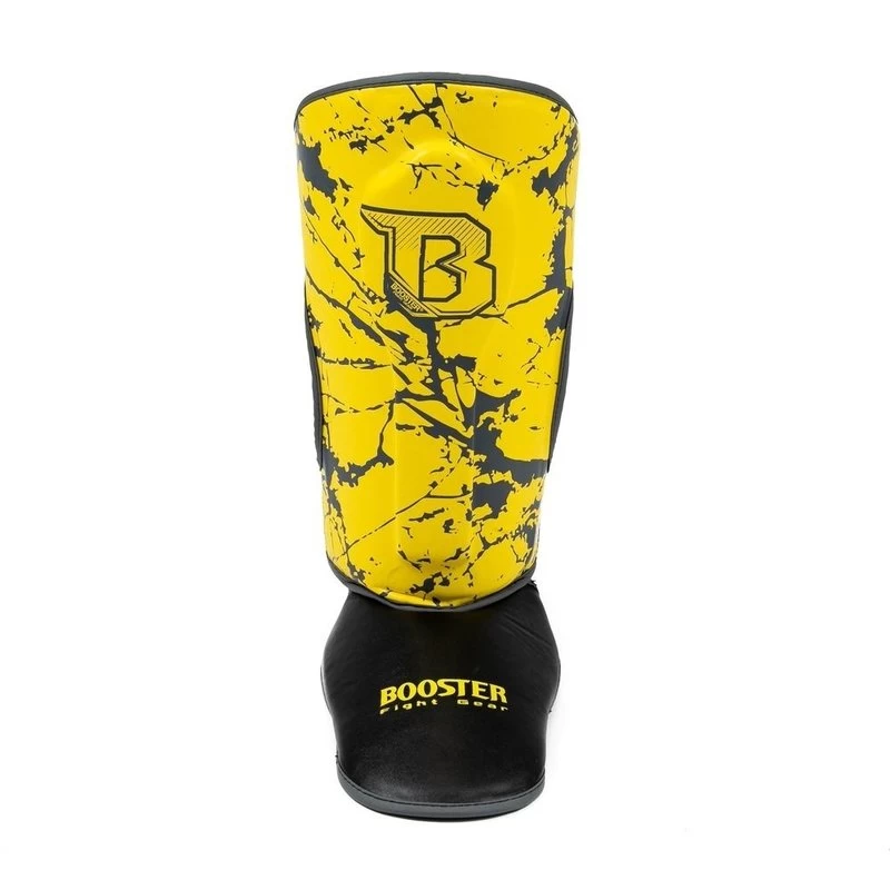 Booster SG Kickboks Scheenbeschermers Jeugd Marmer Geel 3 Booster SG Kickboks Scheenbeschermers Jeugd Marmer Geel