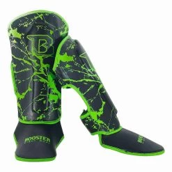 Booster SG Kickboks Scheenbeschermers Jeugd Marmer Groen -Boksen Winkel booster booster sg kickboks scheenbeschermers jeug 7