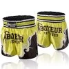 Boxeur Kickboks Broekje Muay Thai Short Tribal Symbols Geel -Boksen Winkel boxeur des rues boxeur kickboks broekje muay thai