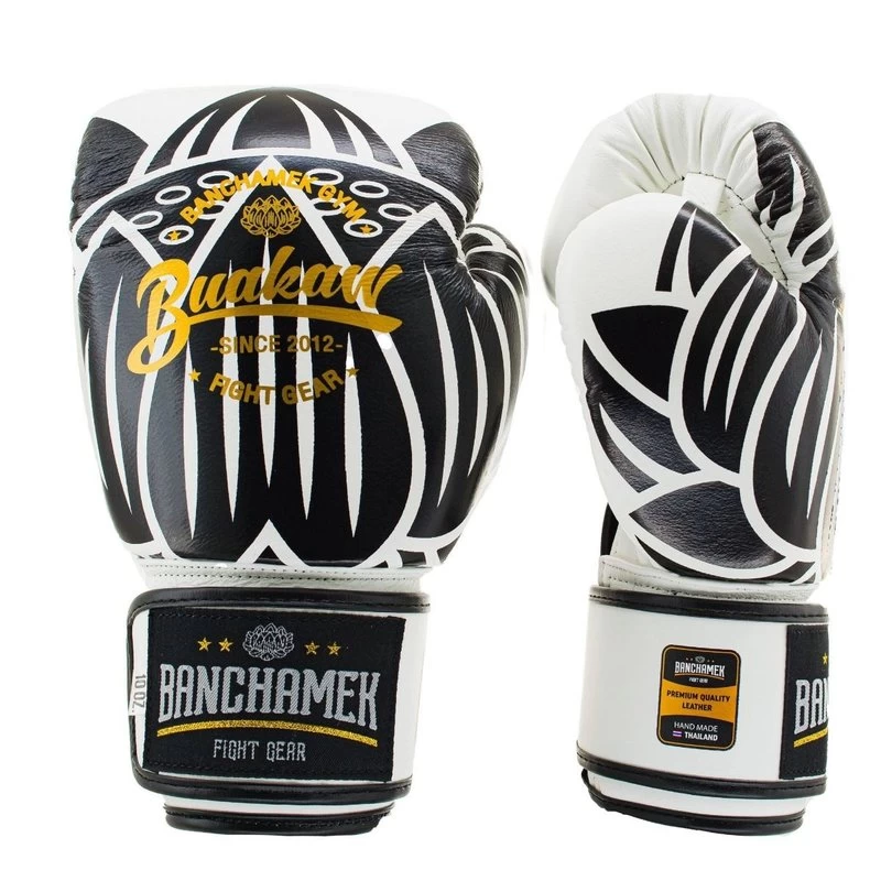 Buakaw Benchamek Bokshandschoenen Wit Leer