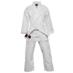 Karatepak Kensu Wit Karate Gi Met Witte Band Essimo