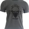 Fluory Cut The Crap Just Fight T-shirt Grijs