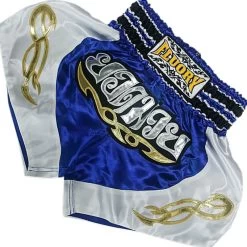 Fluory Kids Muay Thai Kickboks Broekje Blauw MTSF57