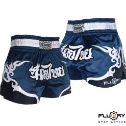 Fluory Muay Thai Short Kickboks Broek Tribal Donkerblauw -Boksen Winkel fluory fluory muay thai short kickboks broek triba 6