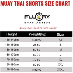 Fluory Muay Thai Shorts Kickboxing Oranje Wit -Boksen Winkel fluory fluory muay thai shorts kickboxing oranje w 1