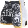 Fluory Sak Yant Tiger Muay Thai Kickboks Broek Zwart Goud MTSF66 2 Fluory Sak Yant Tiger Muay Thai Kickboks Broek Zwart Goud MTSF66 -Boksen Winkel fluory fluory sak yant tiger muay thai kickboks br