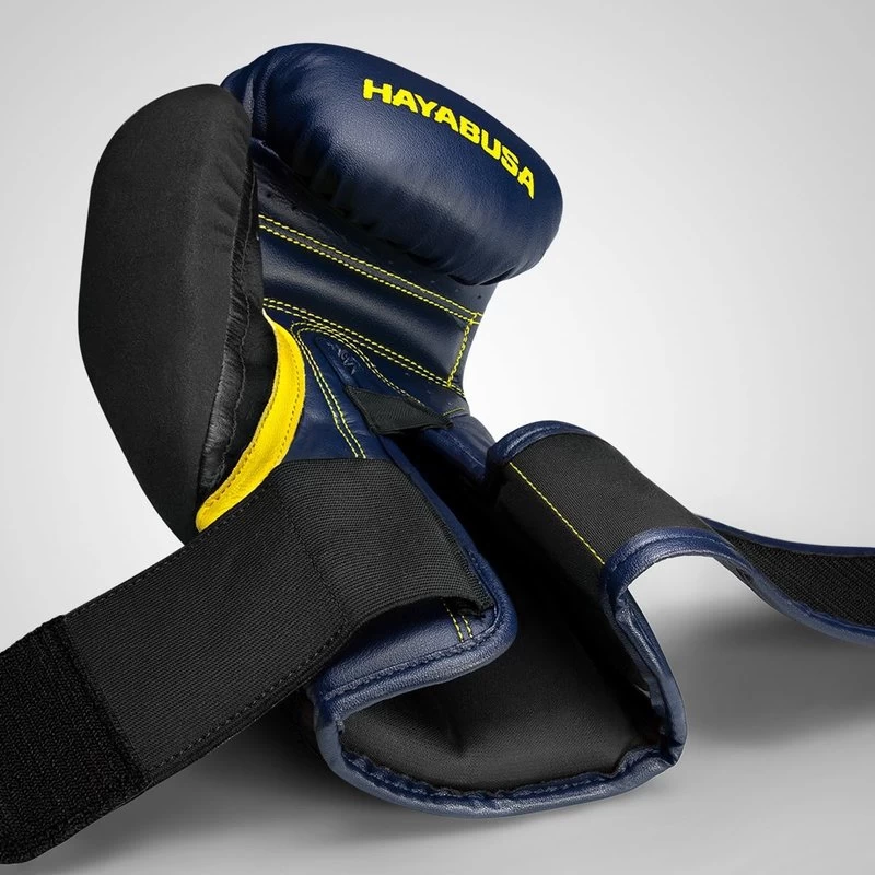 Hayabusa Bokshandschoenen T3 Navy Blauw Geel Vechtsport Nederland 6 Hayabusa Bokshandschoenen T3 Navy Blauw Geel Vechtsport Nederland - Afbeelding 4