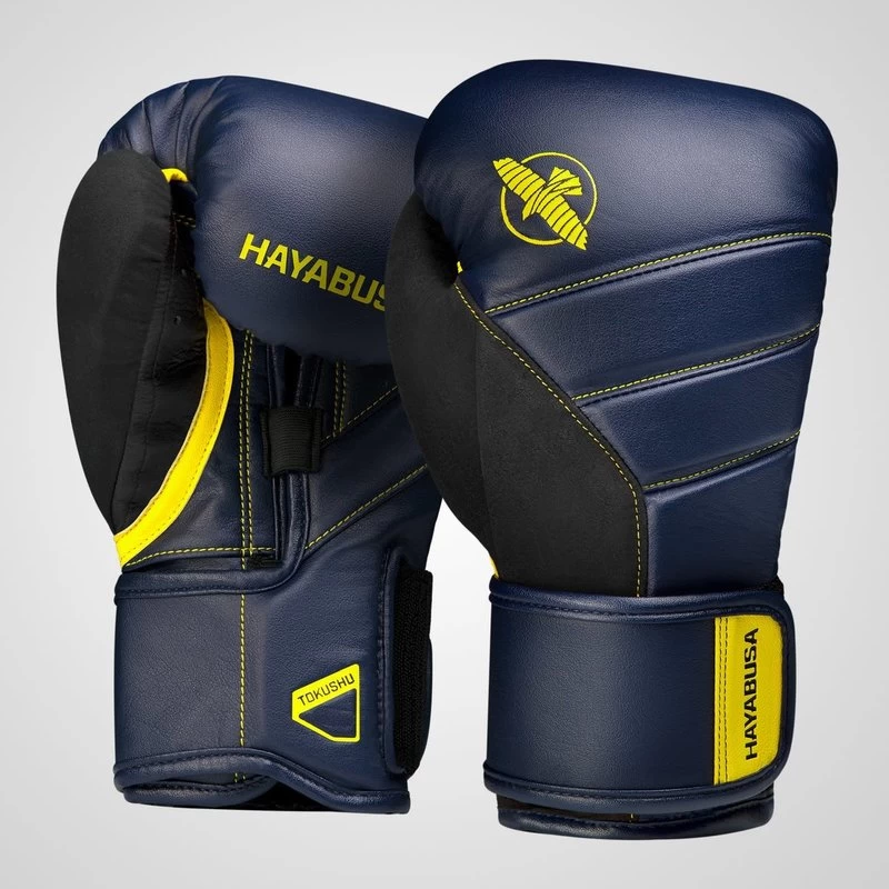 Hayabusa Bokshandschoenen T3 Navy Blauw Geel Vechtsport Nederland 8 Hayabusa Bokshandschoenen T3 Navy Blauw Geel Vechtsport Nederland - Afbeelding 6