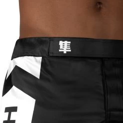 Hayabusa Icon Hybrid Vechtsport Broek Fight Short Zwart Wit -Boksen Winkel hayabusa hayabusa icon hybrid vechtsport broek fig 5