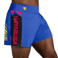 Hayabusa Icon Kickboks Short Blauw Geel -Boksen Winkel hayabusa hayabusa icon kickboks short blauw geel 1