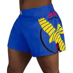 Hayabusa Icon Kickboks Short Blauw Geel -Boksen Winkel hayabusa hayabusa icon kickboks short blauw geel 5