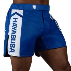 Hayabusa Icon Mid-Length Vechtsport Broek Blauw Wit