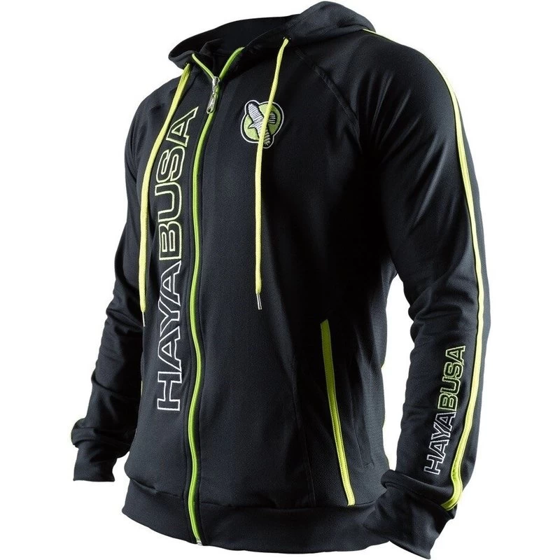 Hayabusa Prime Athletic Hoodie Zwart Neo Groen 5 Hayabusa Prime Athletic Hoodie Zwart Neo Groen - Afbeelding 3