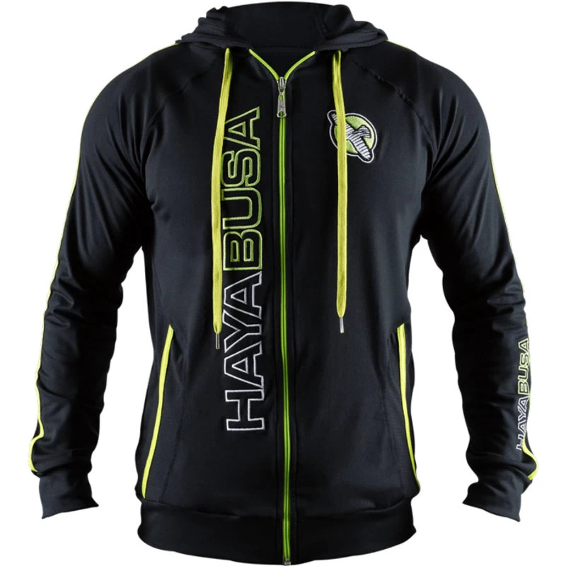 Hayabusa Prime Athletic Hoodie Zwart Neo Groen 6 Hayabusa Prime Athletic Hoodie Zwart Neo Groen - Afbeelding 4