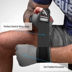 Hayabusa Quick Gel Handwraps Boksbandages Grijs 16 Hayabusa Quick Gel Handwraps Boksbandages Grijs -Boksen Winkel hayabusa hayabusa quick gel handwraps boksbandages 14