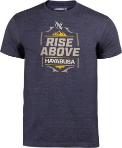 Hayabusa T Shirt Rise Above Blauw Vechtsport Kleding -Boksen Winkel hayabusa hayabusa t shirt rise above blauw vechtsp 3