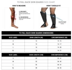 Hayabusa T3 Full Back MMA Scheenbeschermers Zwart -Boksen Winkel hayabusa hayabusa t3 full back mma scheenbescherme 6