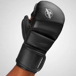 Hayabusa T3 MMA Hybrid Sparring Handschoenen 7oz Zwart -Boksen Winkel hayabusa hayabusa t3 mma hybrid sparring handschoe 7