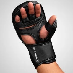Hayabusa T3 MMA Hybrid Sparring Handschoenen 7oz Zwart -Boksen Winkel hayabusa hayabusa t3 mma hybrid sparring handschoe 8