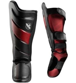 Hayabusa T3 Striking Shinguards Kickboks Scheenbeschermers Zwart Blauw -Boksen Winkel hayabusa hayabusa t3 striking shinguards kickboks 2