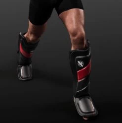 Hayabusa T3 Striking Shinguards Kickboks Scheenbeschermers Zwart Blauw -Boksen Winkel hayabusa hayabusa t3 striking shinguards kickboks 6